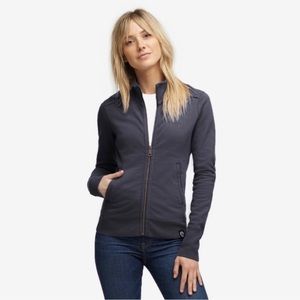 American Giant Moto Jacket XS Grey Moon Zip Up